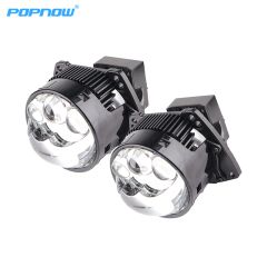 POPNOW 3.0 Car Projector Led Lights Lossless Installation 12V Led Projector Lens 3 Inch Triple Straight Laser Led Headlights